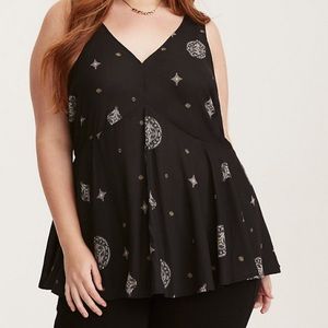 Torrid Medallion Print Crepe Tank